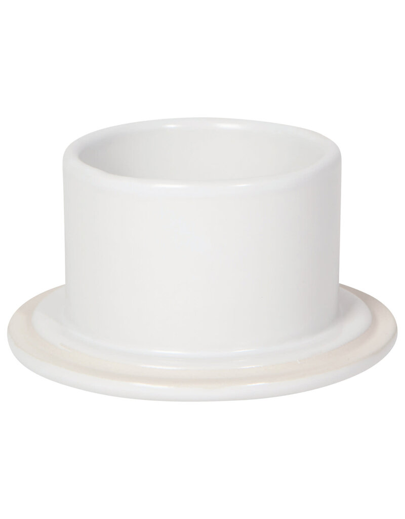 Danica Matte White Stoneware Butter Crock