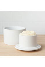 Danica Matte White Stoneware Butter Crock