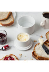 Danica Matte White Stoneware Butter Crock