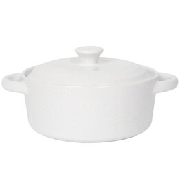 Danica Speckled White Stoneware Brie Baker