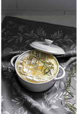 Danica Speckled White Stoneware Brie Baker