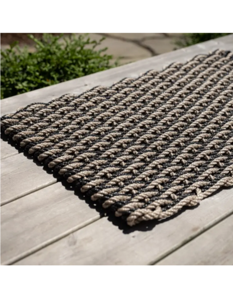 Sand+Charcoal Doormat | The Rope Company