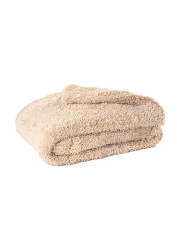 Brunelli Mocha Faux Fur Soft Throw