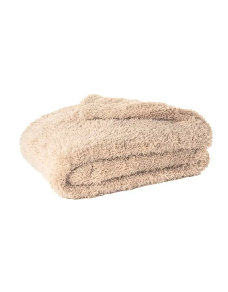 Brunelli Mocha Faux Fur Soft Throw