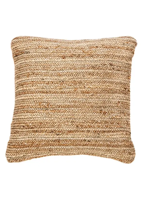 Brunelli Natural Jute Toss Cushion | 18"x18"