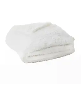 Brunelli White Faux Fur Soft Throw
