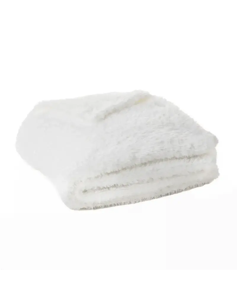 Brunelli White Faux Fur Soft Throw