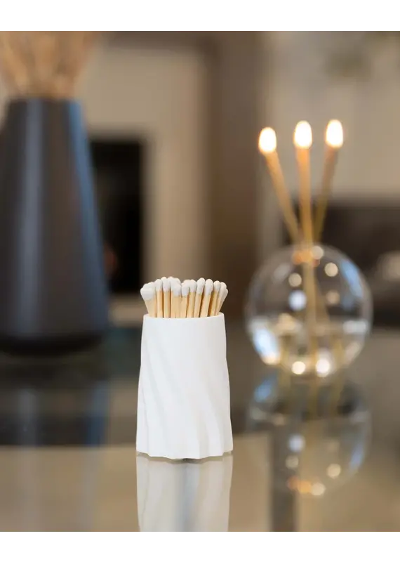 Everlasting Candle Concrete Safety Match Set by Everlasting Candle | White