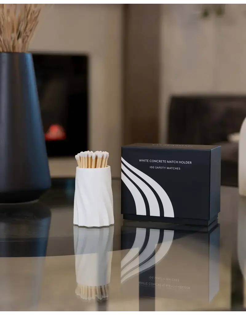 Everlasting Candle Concrete Safety Match Set by Everlasting Candle | White