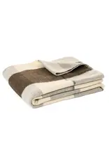Brunelli Fudge Plaid Wool Throw