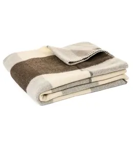 Brunelli Fudge Plaid Wool Throw