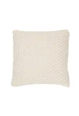 Brunelli Basket Chenille Ivory Toss Cushion | 18"x18"