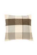Brunelli Fudge Plaid Wool Toss Cushion