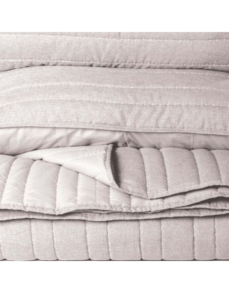 Brunelli Brunelli Natural Stitch Quilt Set with Pillow Shams - Soft Luxury Bedding