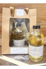 DeFerrari Candles Limoncello & Almond Biscotti Reed Diffuser Set - Handcrafted Luxury Home Fragrance