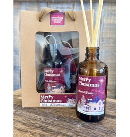 DeFerrari Candles Merry Christmas Holiday Reed Diffuser | De Ferrari Home
