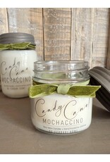 DeFerrari Candles Candy Cane Mochaccino Soy Wax Candle - Mason Jar Collection