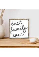 Best Family Ever Wood Sign | Made in Ontario Canada