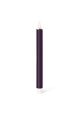 Abbott Collection Flameless LED Taper Candle Set of 2 | Deep Purple