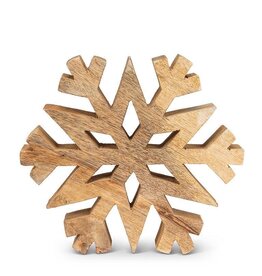 Abbott Collection Wooden Cutout Snowflake | 7.5"