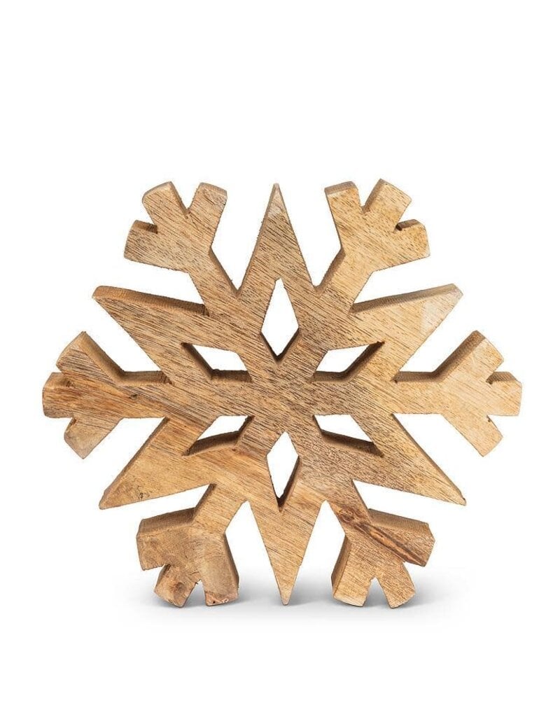 Abbott Collection Wooden Cutout Snowflake | 7.5"