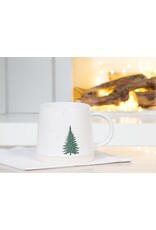 Abbott Collection Stoneware Speckled Mug with Tree