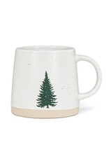 Abbott Collection Stoneware Speckled Mug with Tree
