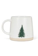 Abbott Collection Stoneware Speckled Mug with Tree