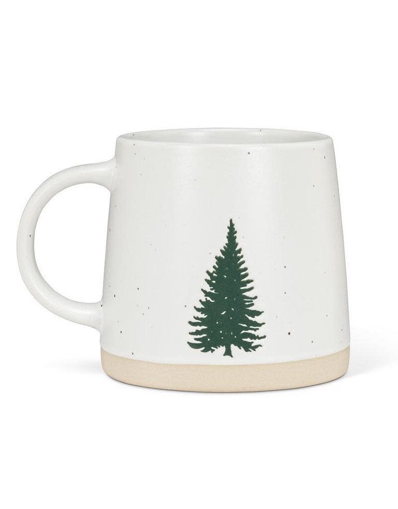 Abbott Collection Stoneware Speckled Mug with Tree