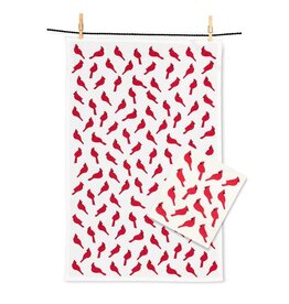 Abbott Collection Cardinals Dishcloth & Kitchen Towel Set