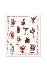 Abbott Collection Cocktails Dishcloth & Kitchen Towel Set