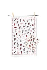 Abbott Collection Cocktails Dishcloth & Kitchen Towel Set