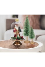 Abbott Collection Father Christmas Glass Ornament