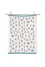 Abbott Collection Twirling Skaters Kitchen Towel