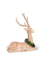 Abbott Collection Resting Deer with Wreath