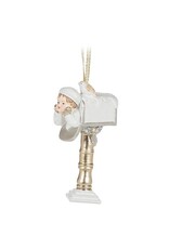 Abbott Collection Cherub Mailbox Glittery Ornament