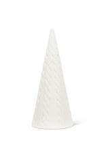 Abbott Collection Porcelain "Cable Knit" Cone Tree | lg
