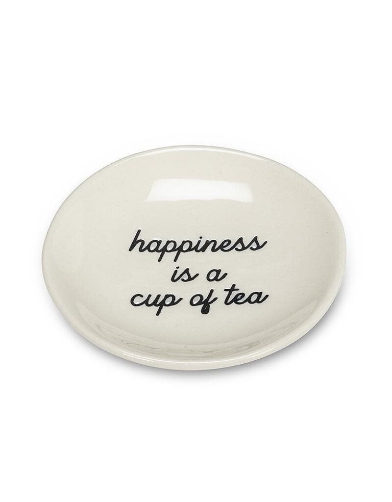 Abbott Collection Small Plate-"Happiness is a Cup of Tea
