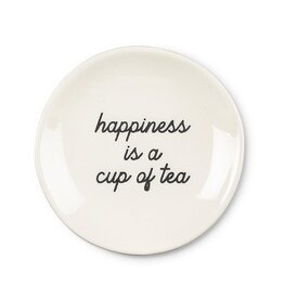 Abbott Collection Small Plate-"Happiness is a Cup of Tea