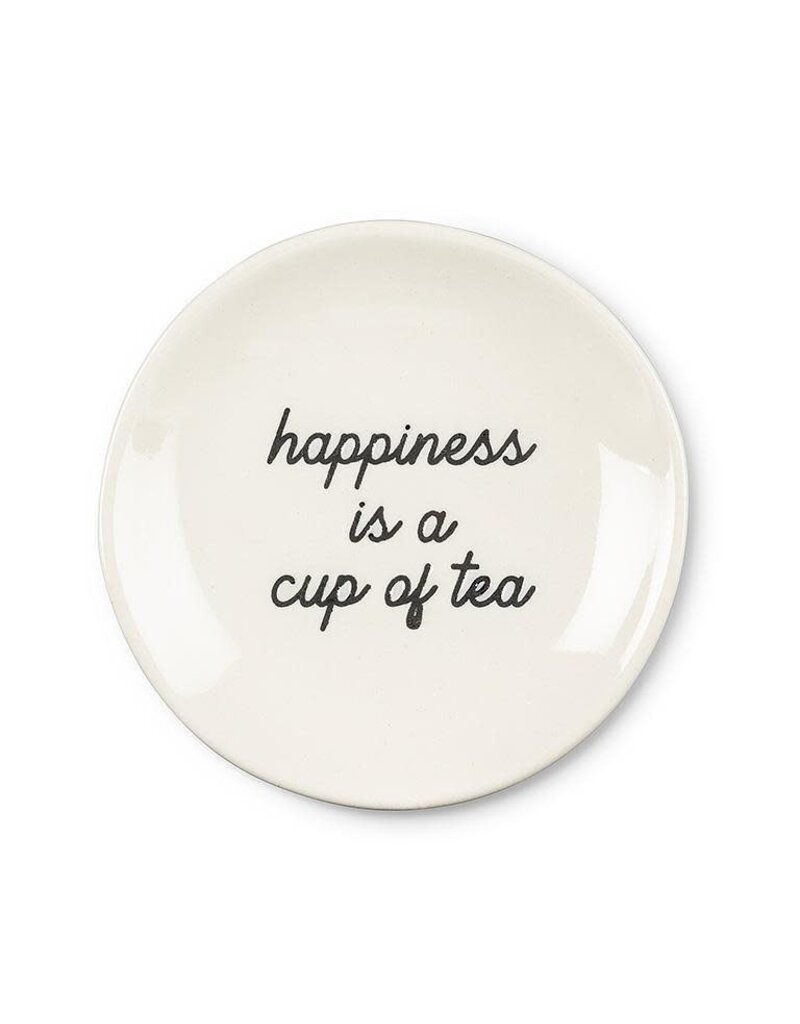 Abbott Collection Small Plate-"Happiness is a Cup of Tea
