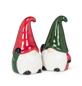 Abbott Collection Winter Gnomes Salt & Pepper Set