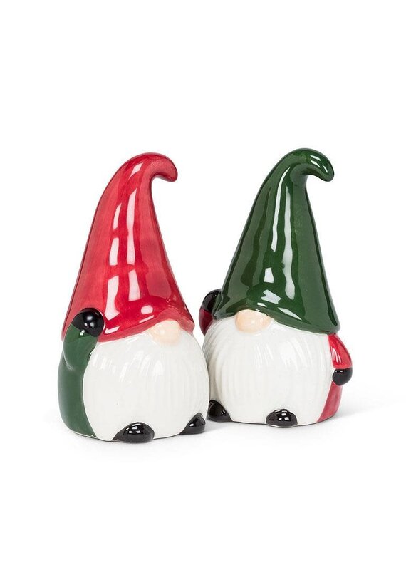 Abbott Collection Winter Gnomes Salt & Pepper Set