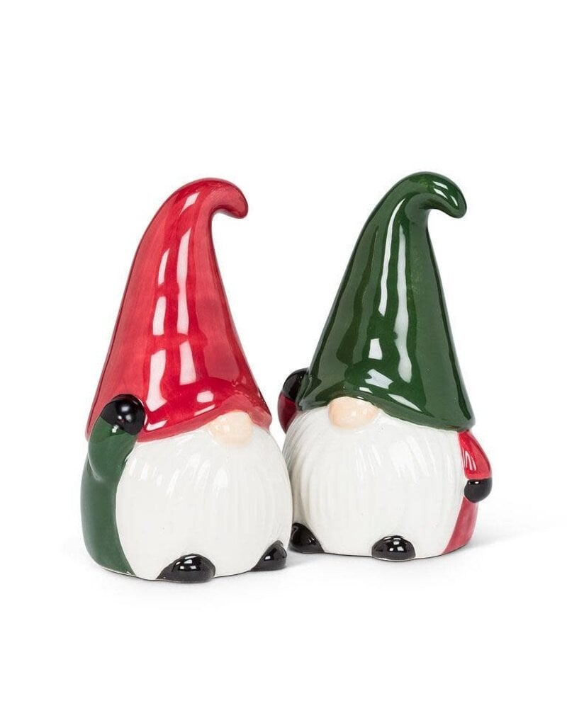 Abbott Collection Winter Gnomes Salt & Pepper Set