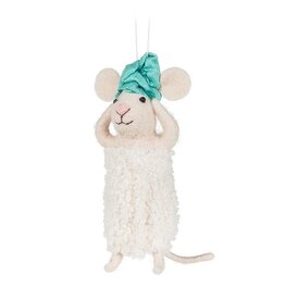 Abbott Collection Spa Mouse with Towel Ornament