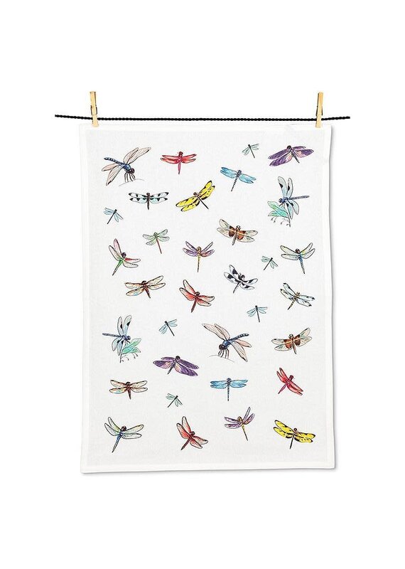 Abbott Collection Allover Dragonfly KitchenTowel