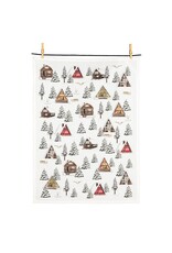 Abbott Collection Winter Cabins Kitchen Towel