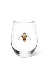 Abbott Collection Stemless Wine Glass with Jewelled Bee