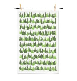 Abbott Collection Evergreen Trees Kitchen Towel