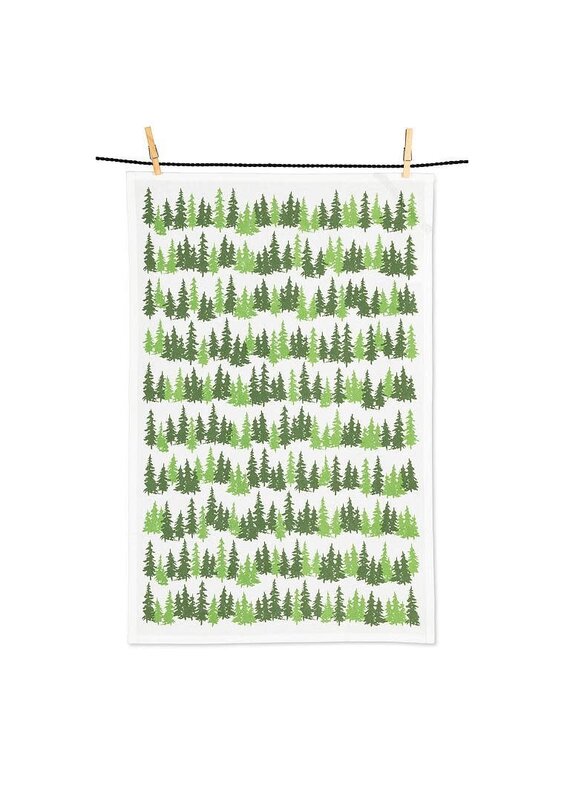 Abbott Collection Evergreen Trees Kitchen Towel