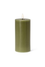 Abbott Collection Flameless LED Pillar Candle | 3"x6" Moss Green